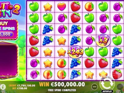 Игровой аппарат Fruit Party 2 студии Pragmatic Play