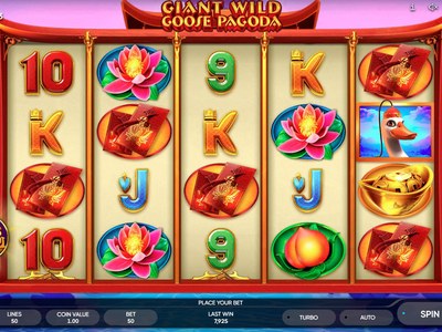 Игровой аппарат Giant Wild Goose Pagoda производителя Endorphina